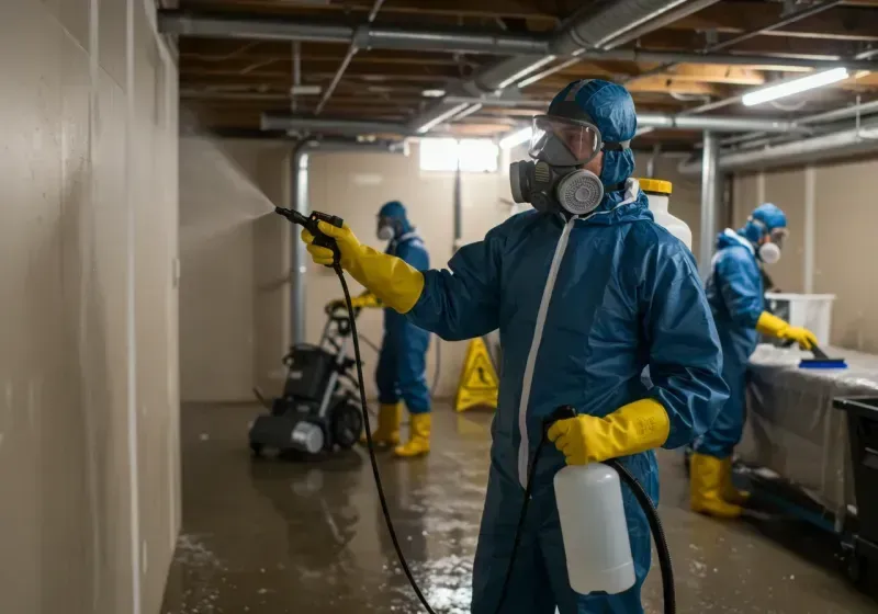 Basement Sanitization and Antimicrobial Treatment process in Irwinton, GA